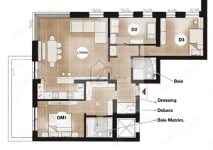 Apartament de vanzare 4 camere Petricani - Pipera - Nord I COM 0% - imagine 8
