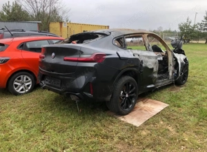 BMW X4 2023 după incendiu complet   caroserie cu acte VIN lizibil, cumpărat din salon export posibil - imagine 2