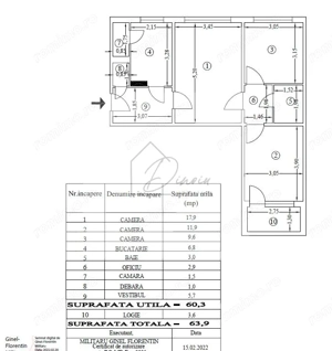 Apartament 3 camere Titan I  Aleea Postavarul I etaj 4/4 - imagine 2