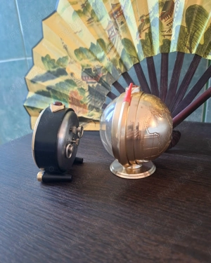 Ceas mecanic Slava 11 rubine glob racheta rusesc URSS 11 jewels - imagine 3