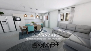 Apartament 54 mp etaj 1 cartier Davinci
