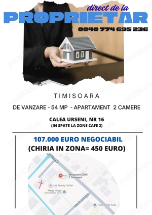 PROPRIETAR vand  aparament 2 camere, C.Urseni - PRIMA LINIE