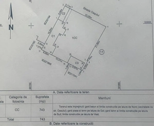 NEW Vanzare Teren Bucurestii Noi  - str Oasului vs Laminorului su 743 mp deschidere 23.29ml 