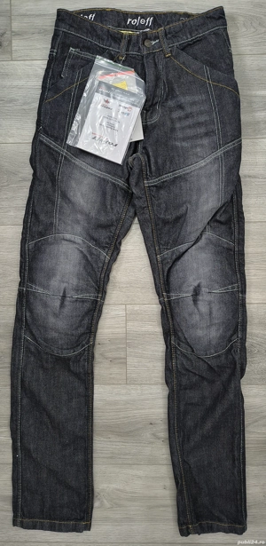 blugi moto cu Kevlar și protecții, Roleff, S 