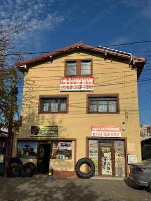 Casă de vânzare + 2 spații comerciale funcționale + foișor acoperit