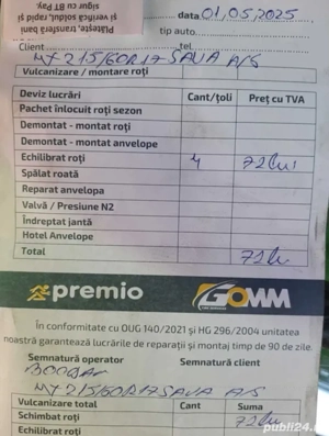 Vând anvelope SAVA, all season, M+S, 215/60/R17, - imagine 3