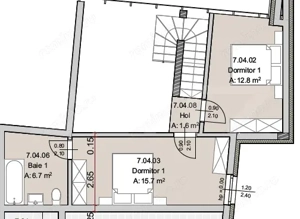 Apartament 3 camere, 79 mp, Terasa 13 mp, Imobil Nou, Semicentral - imagine 6