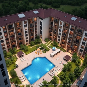 Studio cu gradina de vanzare in Nord  Aproape de centura intr-un complex