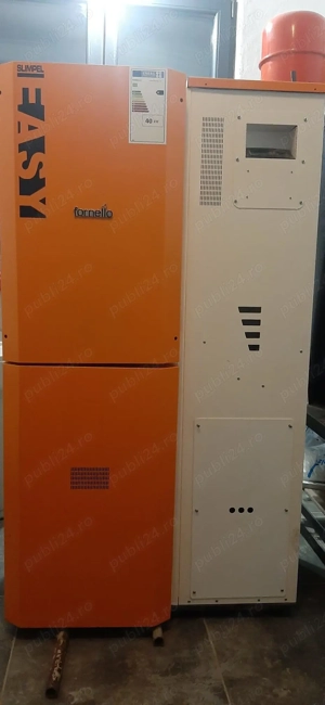 Centrala pe peleti Fornello Slimpel Easy 40 kw noua
