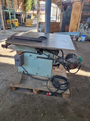 Vînd masa circular solidă 120x110  cu motor electric de 2kw  - imagine 2