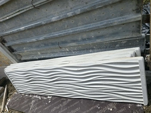 Vând gard din prefabricate alb 