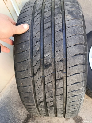 Jante audi  5x112 16 anvelope 225 55 16, bune 5 mm  - imagine 5