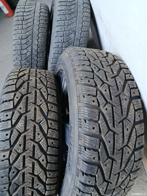 Jante vw passat 5x112 16 anvelope 205 55 16, M+S , foarte bune  - imagine 9