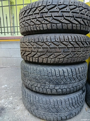 Jante vw passat 5x112 16 anvelope 205 55 16, M+S , foarte bune  - imagine 3