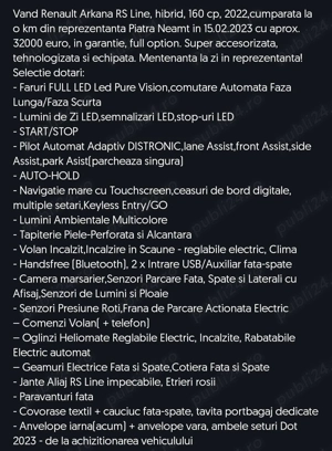 Renault Arkana Rs Line 1.3  160 cp    Garanție  - imagine 9