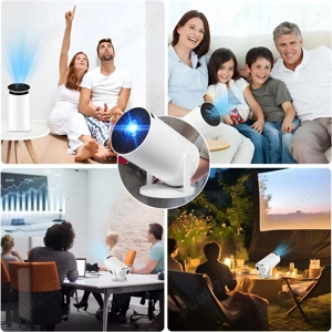 Videoproiector Portabil 4K, Android, WiFi6, BT 5.0, Smart, Rotire 180  - imagine 2
