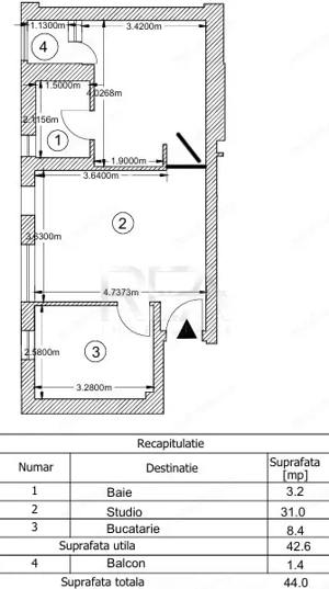 2 camere Belvedere Residence la 6 minute Metrou Pipera - imagine 11