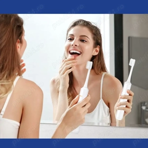 Periuță de Dinți Electrică ,Kakusiga KSC-1541 Ultra-Sonic, 500mAh, Adulti , Waterproof, Alb - imagine 5