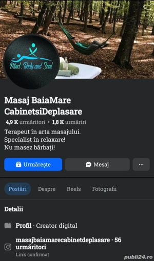Masaj.Cabinet și Deplasare!
