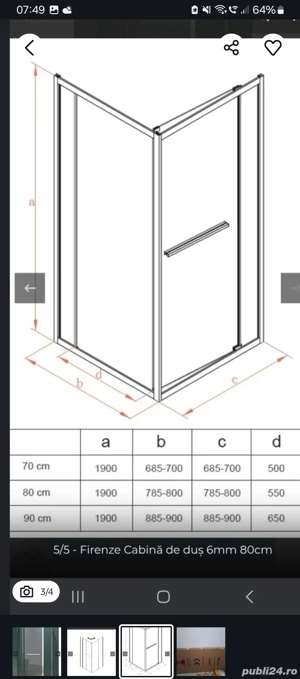 Cabina dus nedesfacuta - imagine 3