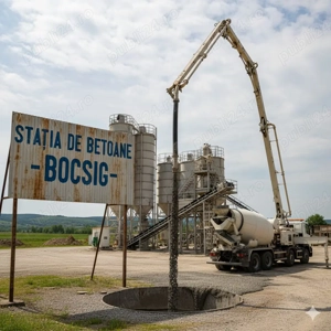 Beton de calitate superioară   livrare rapidă din Stația de Beton Bocsig