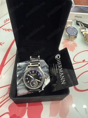 Ceas HERMANN Gen ve Pilot Automatic   Swiss Made, cutie + acte, stare excelentă