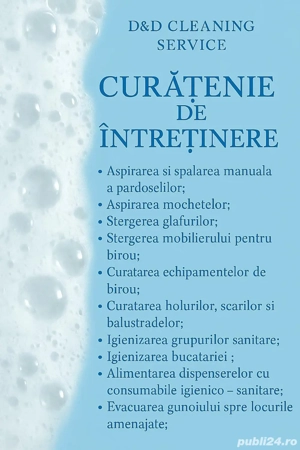 Servicii de curatenie 
