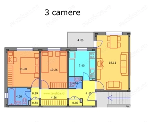 De vanzare Apartament 3 camere  Gorjului - imagine 9