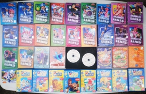 DVD desene animate disney pixar oraselul lenes mickey mouse garfield barbie, jocuri educationale etc
