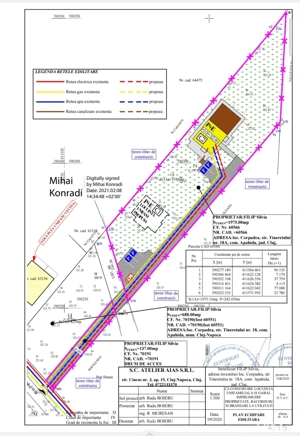 Teren 1400mp+aut c-tie casa P+E Apahida-Corpadea 35 eur,  mp neg - imagine 4