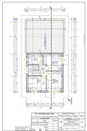 Teren 1400mp+aut c-tie casa P+E Apahida-Corpadea 35 eur,  mp neg - imagine 3