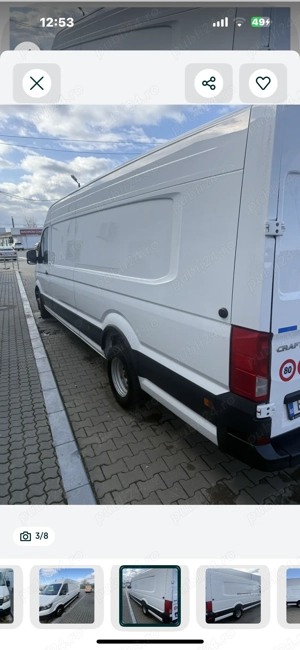 Vând vw crafter extra lung punte dublă  - imagine 3