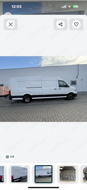 Vând vw crafter extra lung punte dublă  - imagine 4