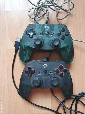 Vând 2 controllere gaming pentru PS3 și PC   funcționale 100%