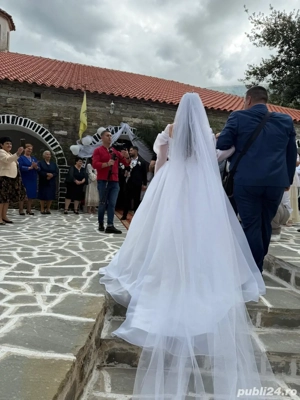 Vanzare rochie mireasa +voal - imagine 3