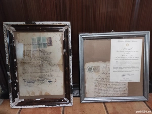 Vand 2 acte vechi originale din 1946 atestate de tribunalul Mizil si un brevet medalie comemorativa 