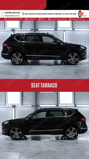 SEAT TARRACO Xcellence 4DRIVE Fab2021 Diesel 200CP Dsg Dotări de TOP - imagine 6