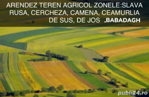 Preluam teren agricol in arenda 