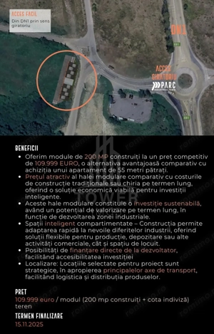 HALE INDUSTRIALE MODERNE ÎN PARCUL INDUSTRIAL SIBIU | 2200mp Teren 200mpu - imagine 12