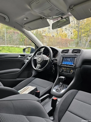 VW Golf 6 1.4TSI DSG AUTOMATA Navigatie SenzoriParcare Clima CamerăMarșarier ÎncălzireScaune Euro5  - imagine 13