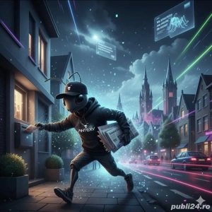 Curier livrator de ziare în Belgia 