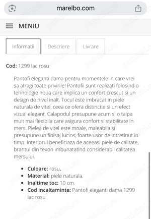 Vând pantofi stiletto piele naturală  - imagine 2
