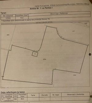 Ramnicu Valcea , teren 812 mp, adresa- Str. Dacia , nr.4 A