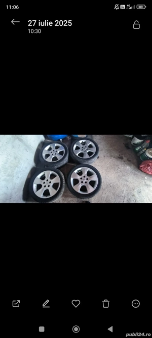 vând jante pe 17 cu anvelope de vara 225/45/17 - imagine 3