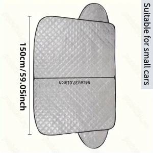 Parasolar auto universal 150×94 cm – protecție UV, Heat & Snow Resistant - imagine 2