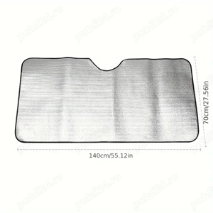 Parasolar auto 140X70 cm – Green Tinted, protecție UV și intimitate