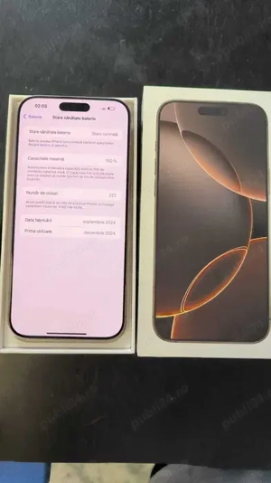 iPhone 16 Pro Max 256 GB - Reducere masivă Black Friday! - imagine 2