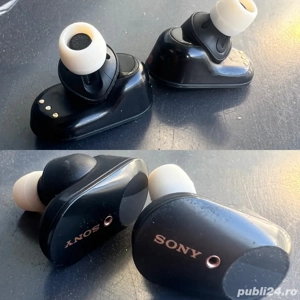Casti Sony WF-1000XM3   funcționale, baterii schimbate - imagine 3