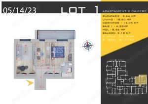 Apartament 2 camere design modern/Mutare Rapida