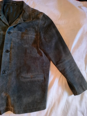 haina piele intoarsa pt barbati